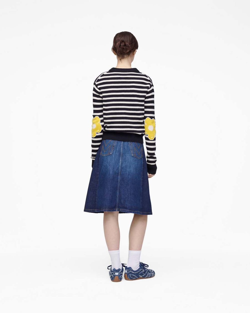 Marc Jacobs Online - Joy Striped Crewneck Black/White