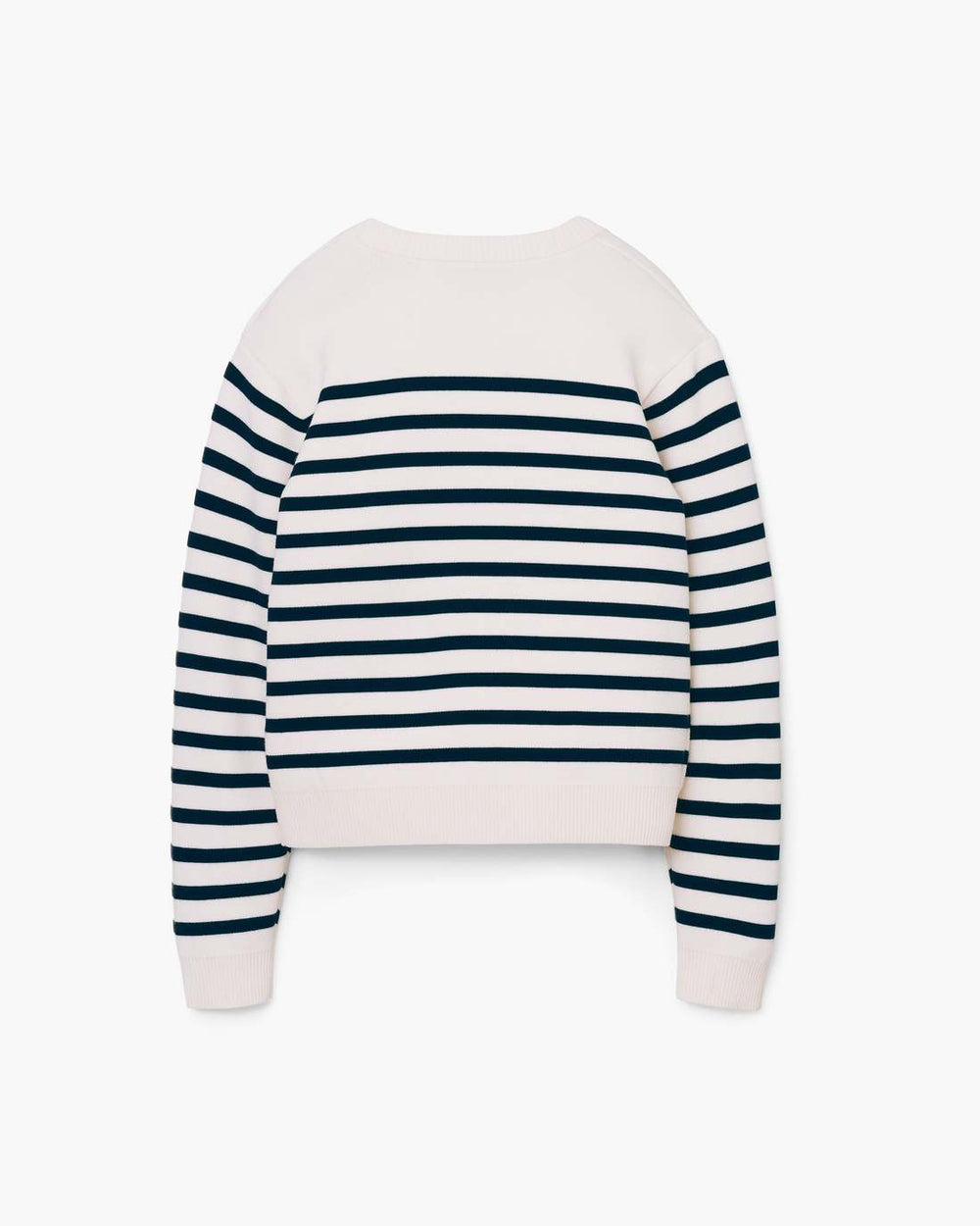 Marc Jacobs Online - Breton Stripe Crewneck White/Navy