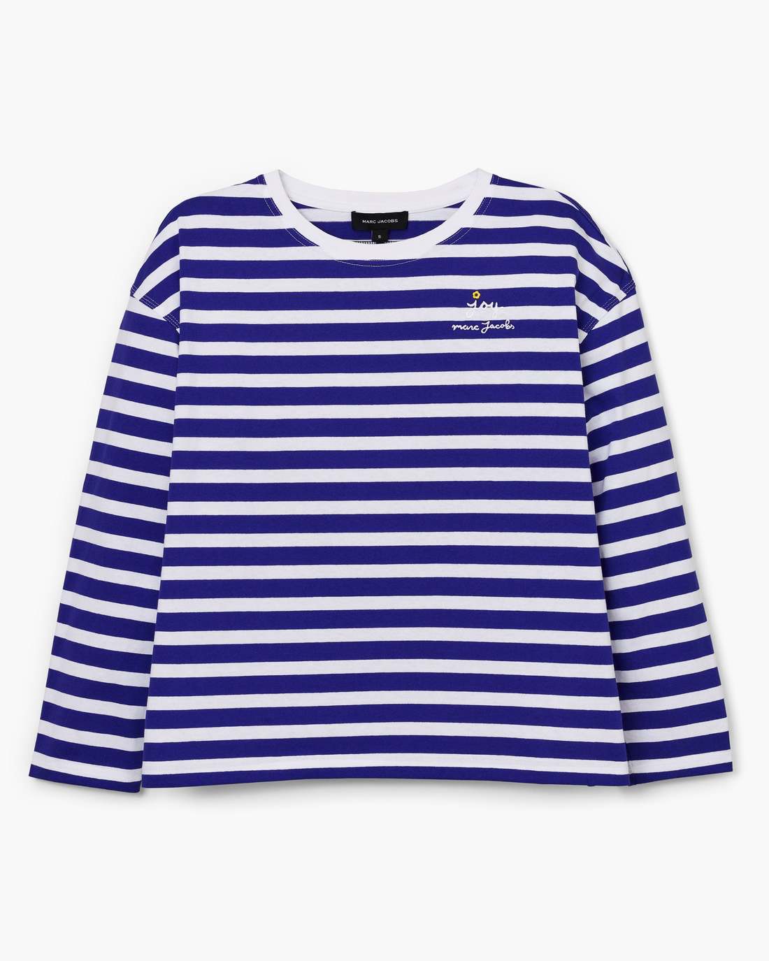 Marc Jacobs Sale - Daisy Striped Longsleeve Pansy/White