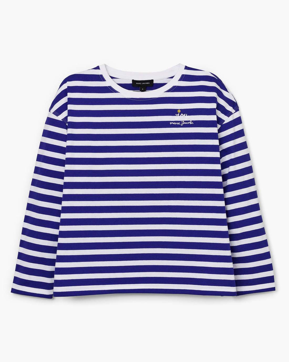 Marc Jacobs Sale - Daisy Striped Longsleeve Pansy/White