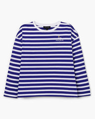 Marc Jacobs Sale - Daisy Striped Longsleeve Pansy/White