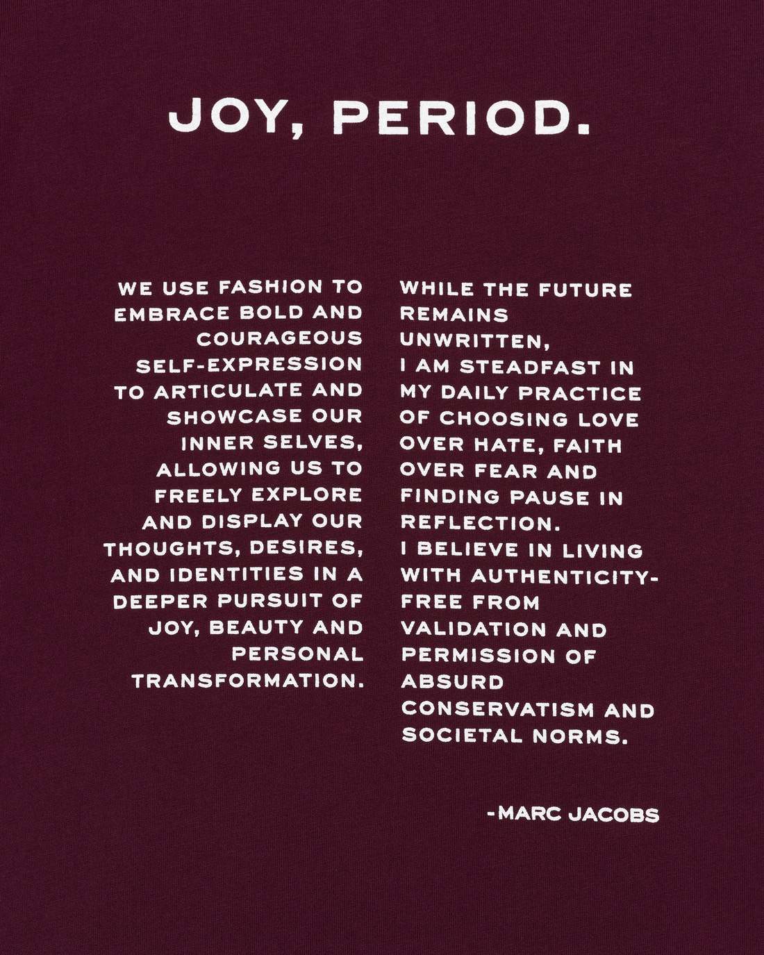 Marc Jacobs US - Joy. Slim Tee Dark Plum