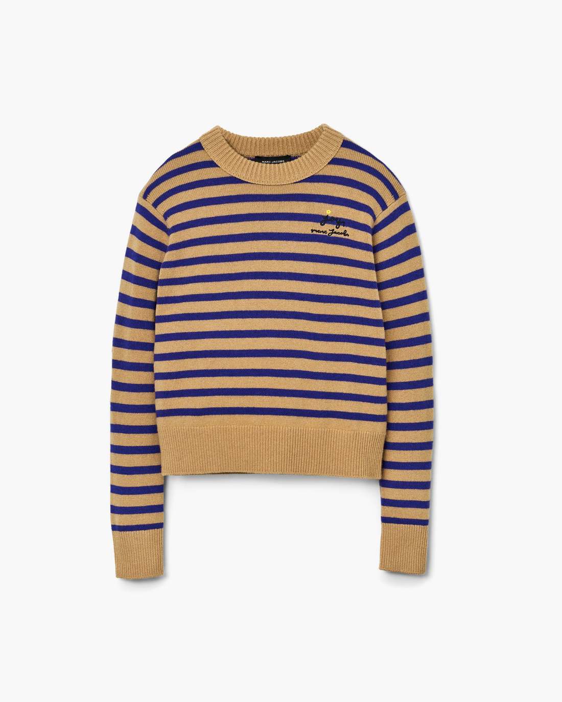 Marc Jacobs Sale - Joy Striped Crewneck Camel/Pansy