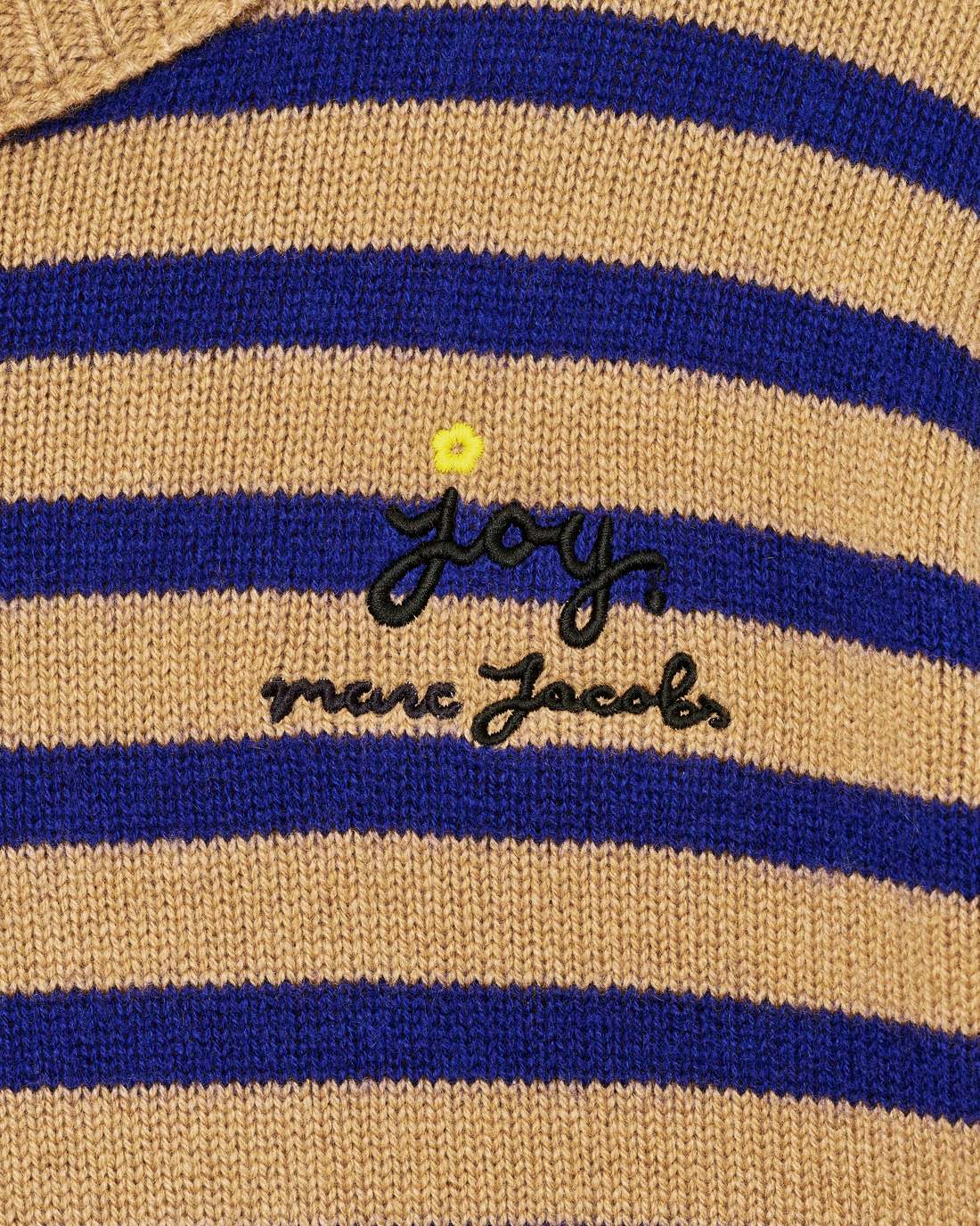 Marc Jacobs Sale - Joy Striped Crewneck Camel/Pansy