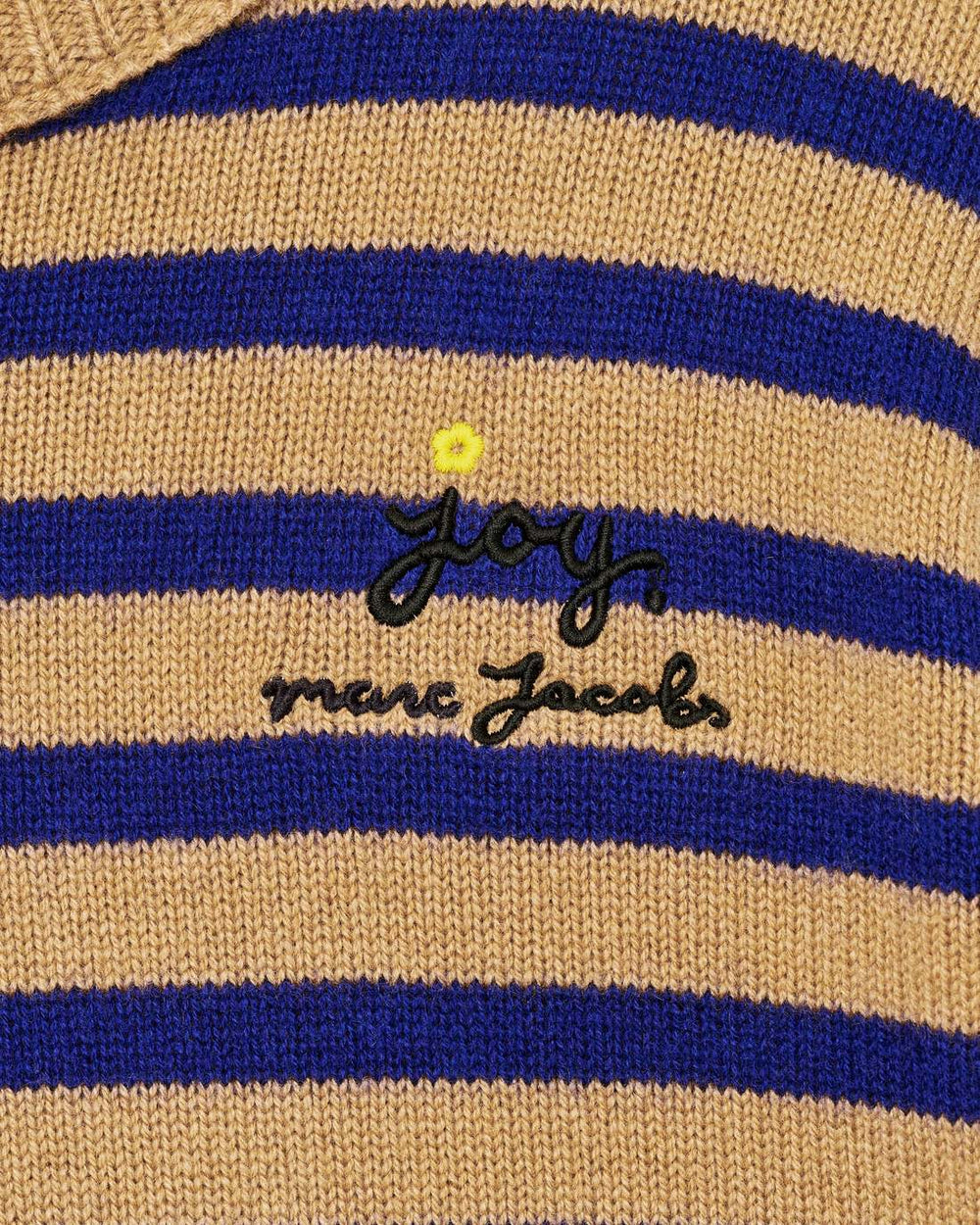 Marc Jacobs Sale - Joy Striped Crewneck Camel/Pansy