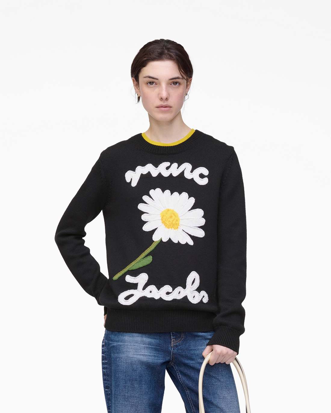 Marc Jacobs Discount - Marc Is Joy Jacquard Crewneck Black