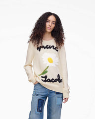 Marc Jacobs For Sale - Marc Is Joy Jacquard Crewneck Ivory