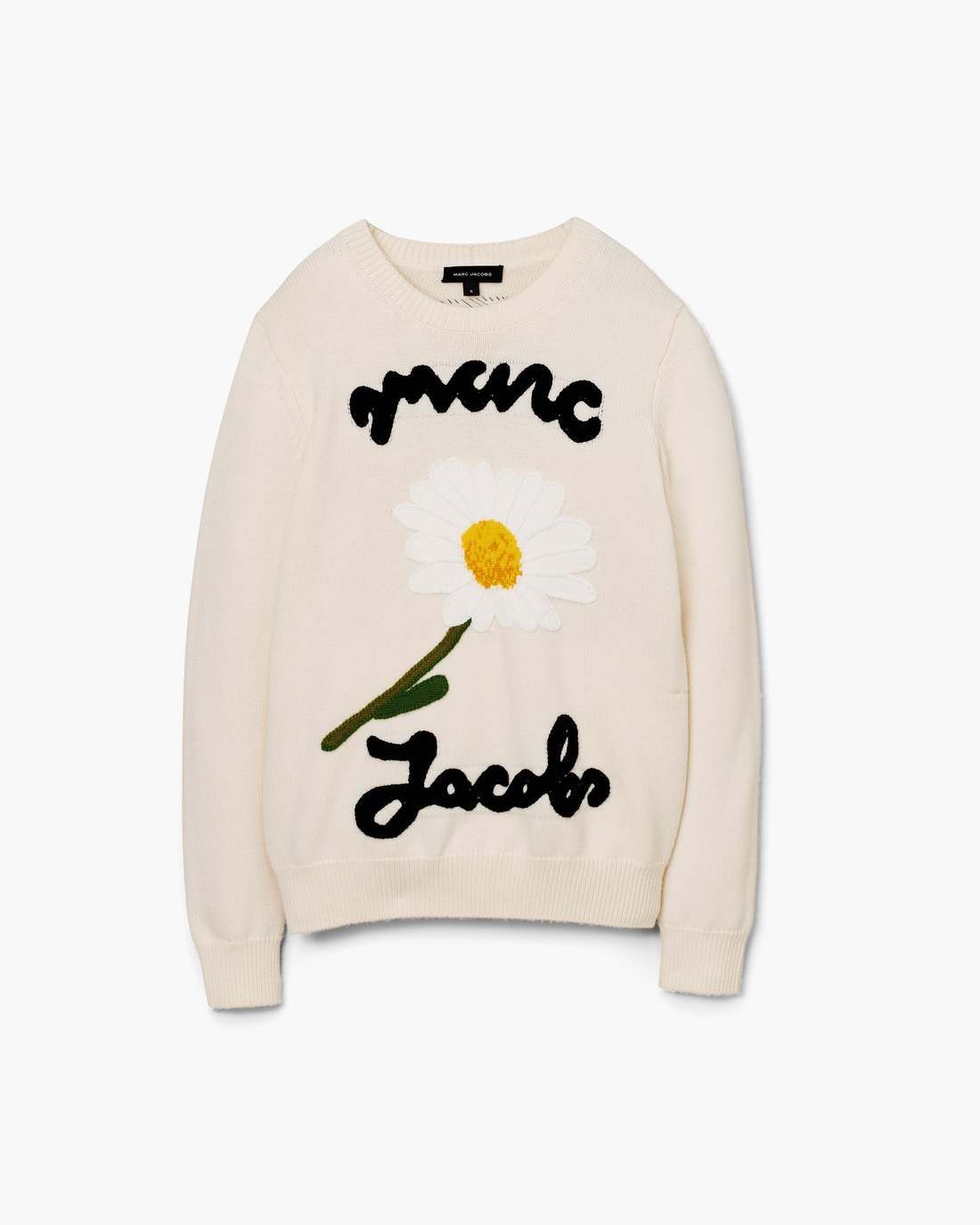 Marc Jacobs For Sale - Marc Is Joy Jacquard Crewneck Ivory