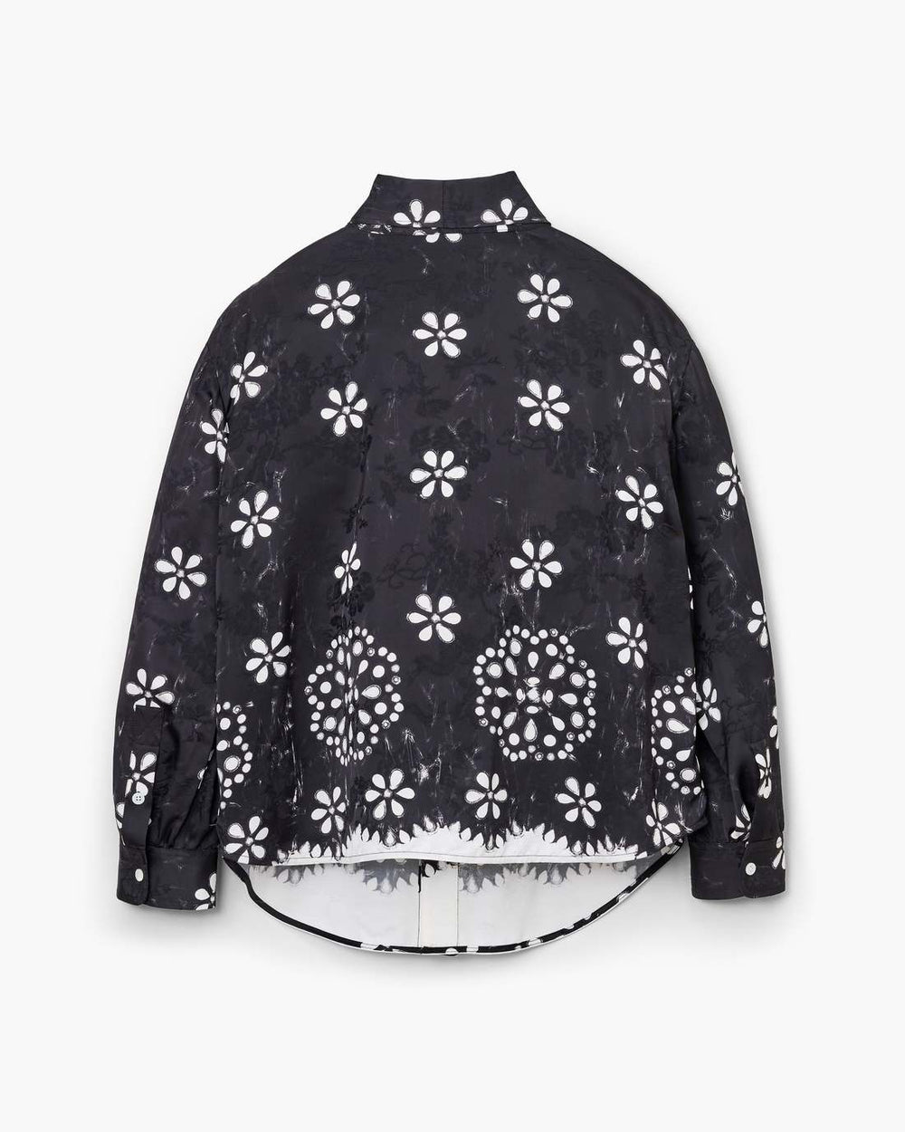 Marc Jacobs Outlet - Trompe L'Oeil Eyelet Bow Blouse Black/White