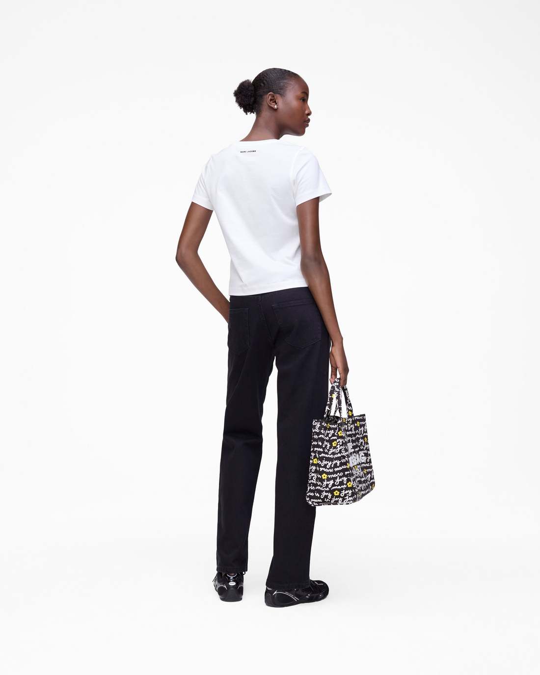 Marc Jacobs US - Trompe L'Oeil Eyelet Slim Tee White Multi