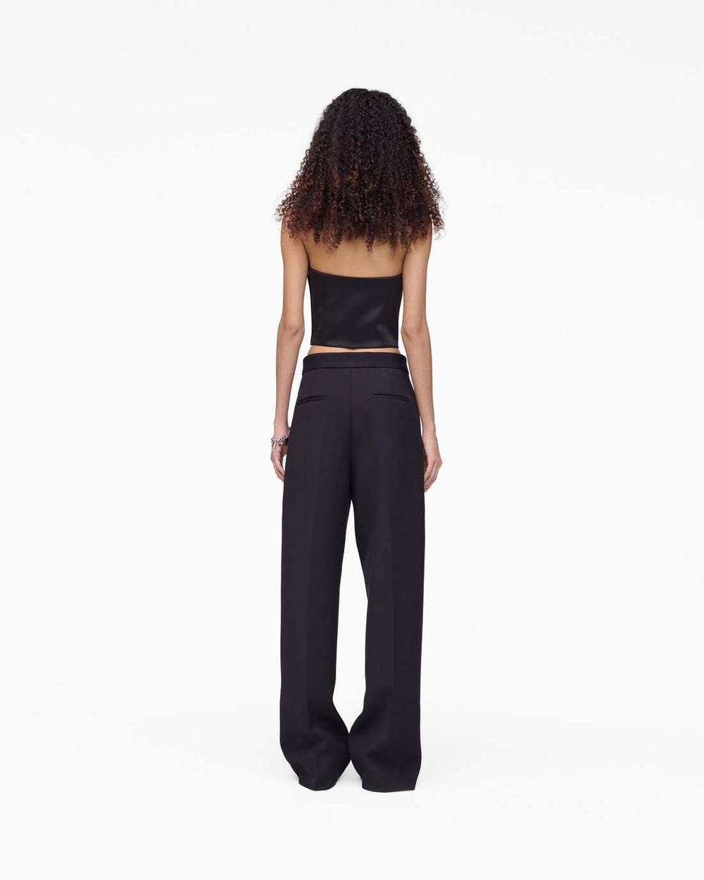 Marc Jacobs New - Sculpted Satin Halter Top Black