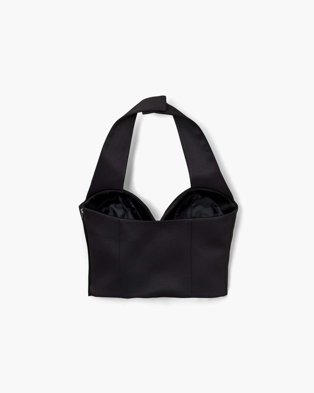Marc Jacobs New - Sculpted Satin Halter Top Black