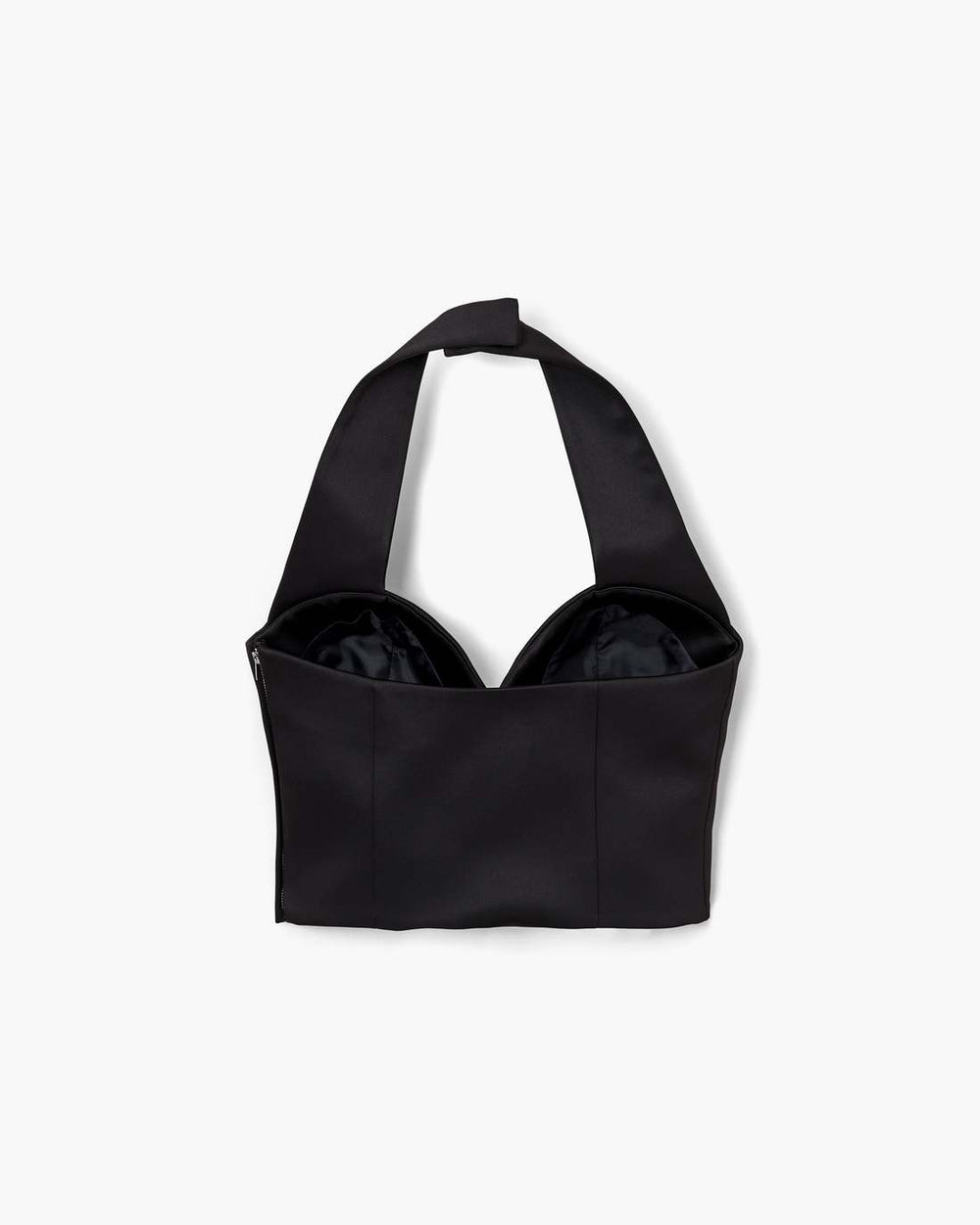 Marc Jacobs New - Sculpted Satin Halter Top Black