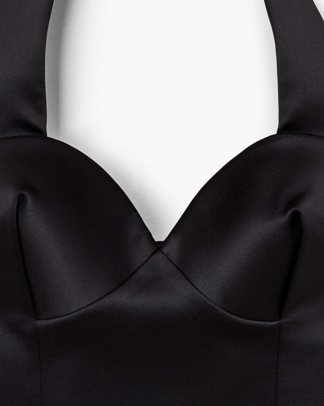 Marc Jacobs New - Sculpted Satin Halter Top Black