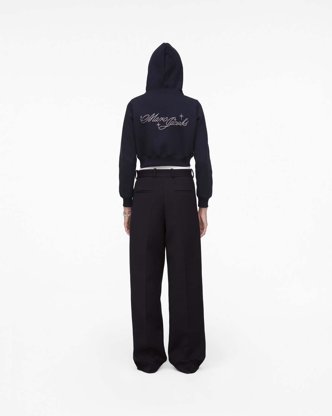 Marc Jacobs Online - Charm Cropped Hoodie Black