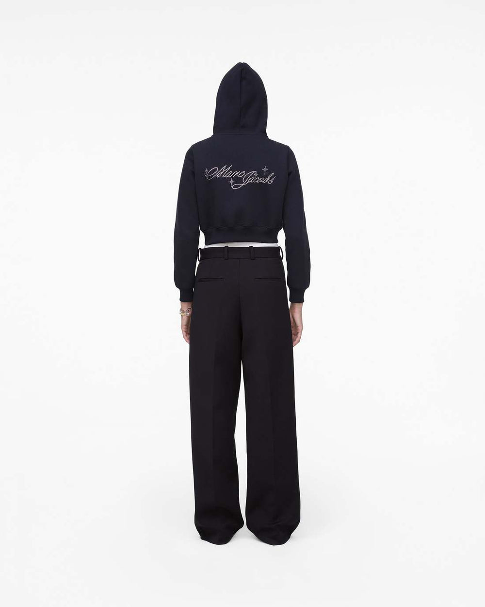 Marc Jacobs Online - Charm Cropped Hoodie Black
