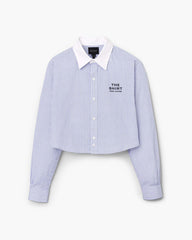 Marc Jacobs Sale - The Cropped Femme Shirt Blue Multi