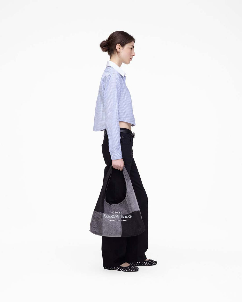 Marc Jacobs Sale - The Cropped Femme Shirt Blue Multi