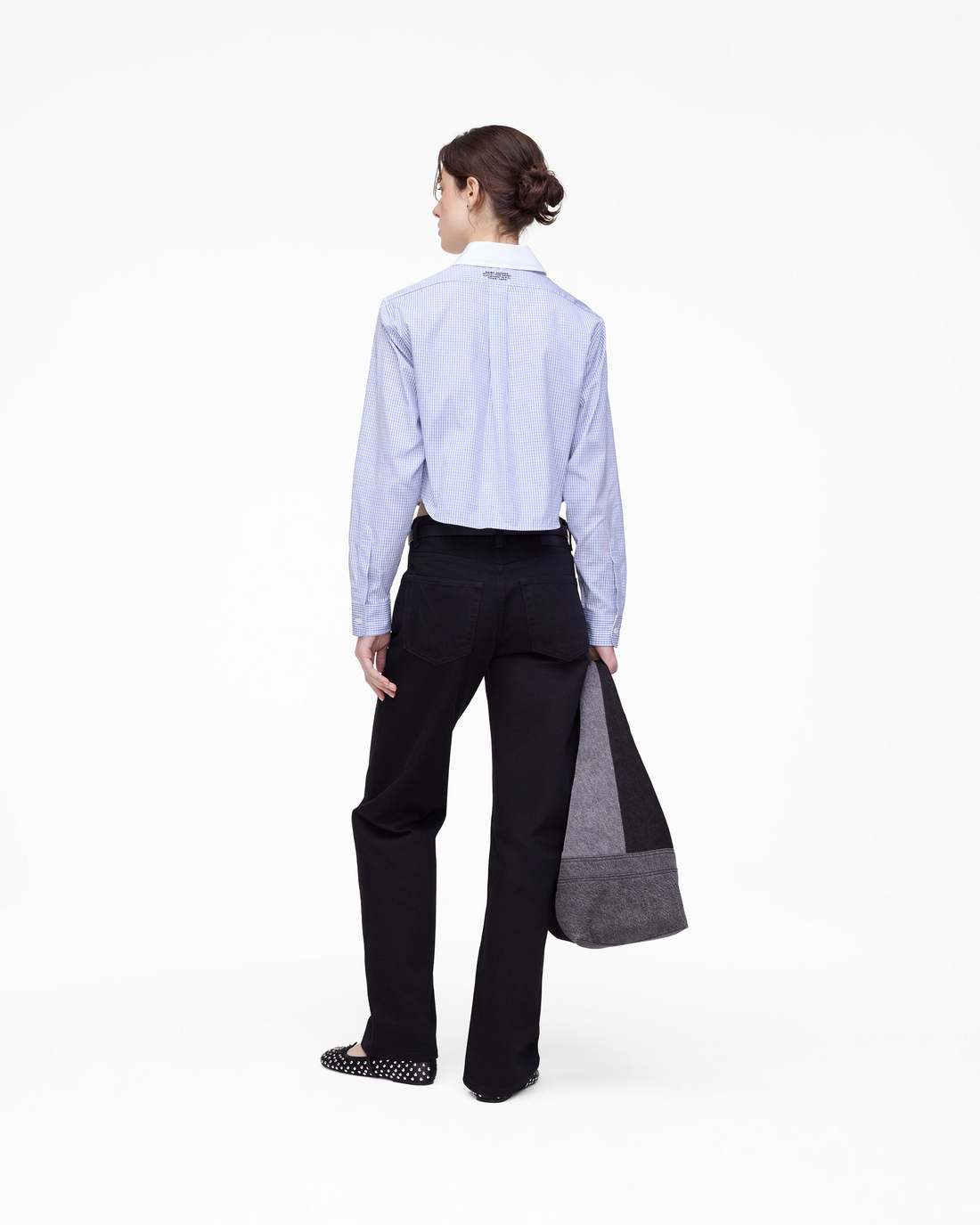 Marc Jacobs Sale - The Cropped Femme Shirt Blue Multi