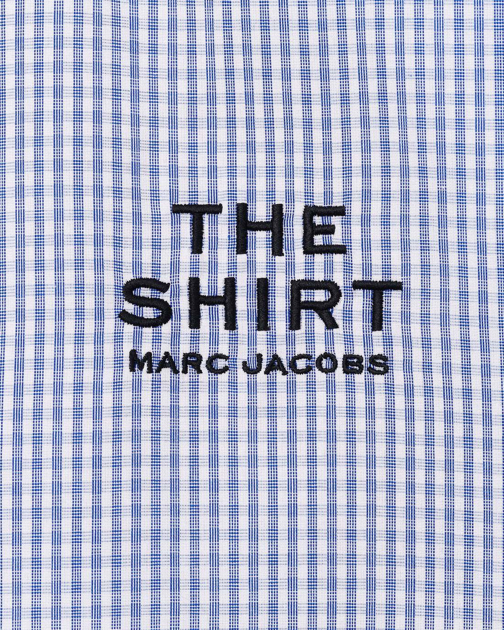 Marc Jacobs Sale - The Cropped Femme Shirt Blue Multi