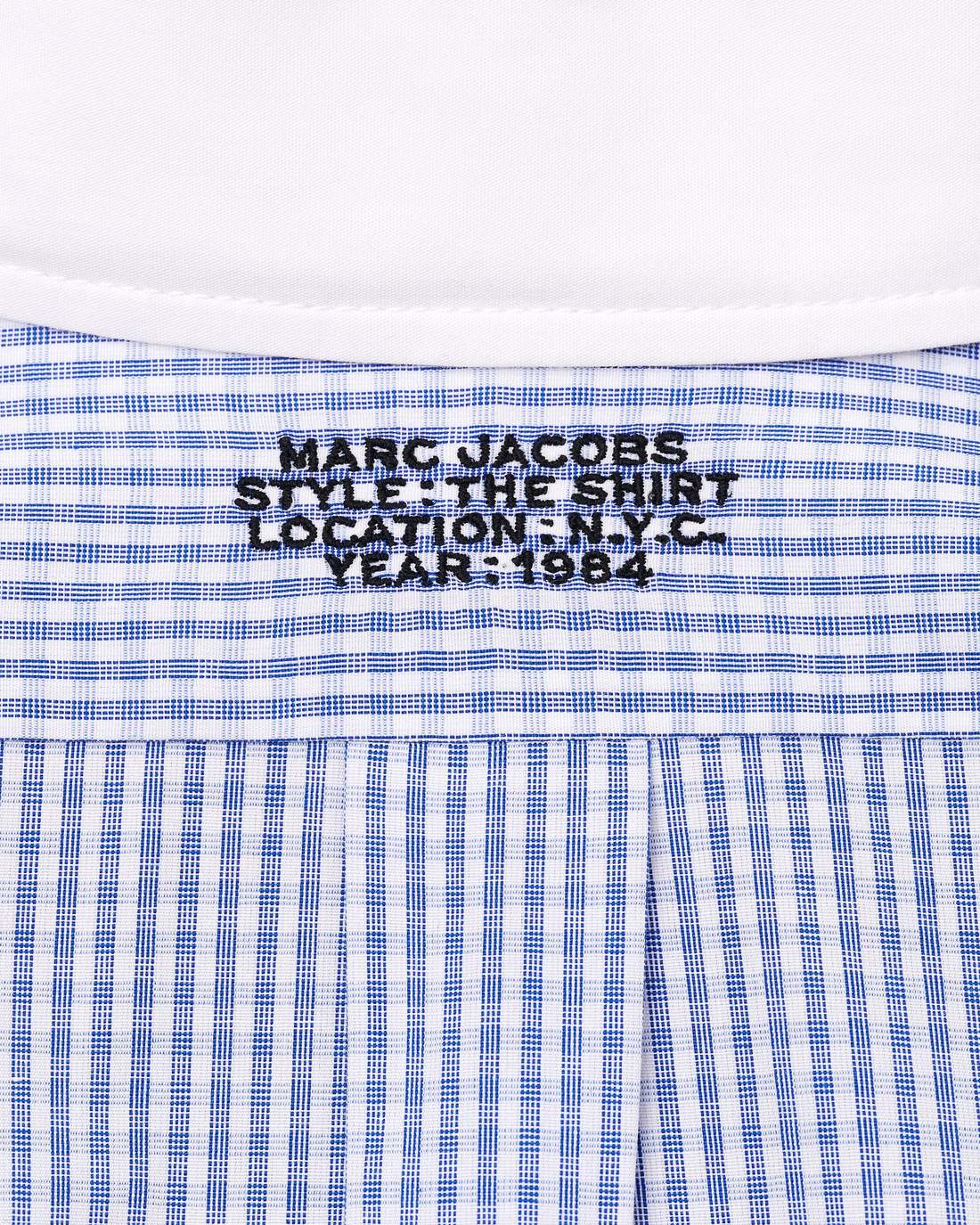 Marc Jacobs Sale - The Cropped Femme Shirt Blue Multi