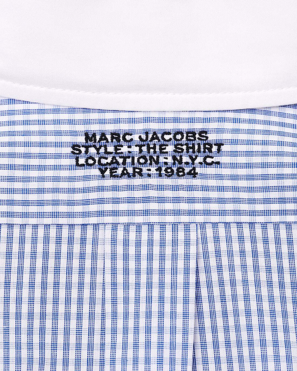 Marc Jacobs Sale - The Cropped Femme Shirt Blue Multi