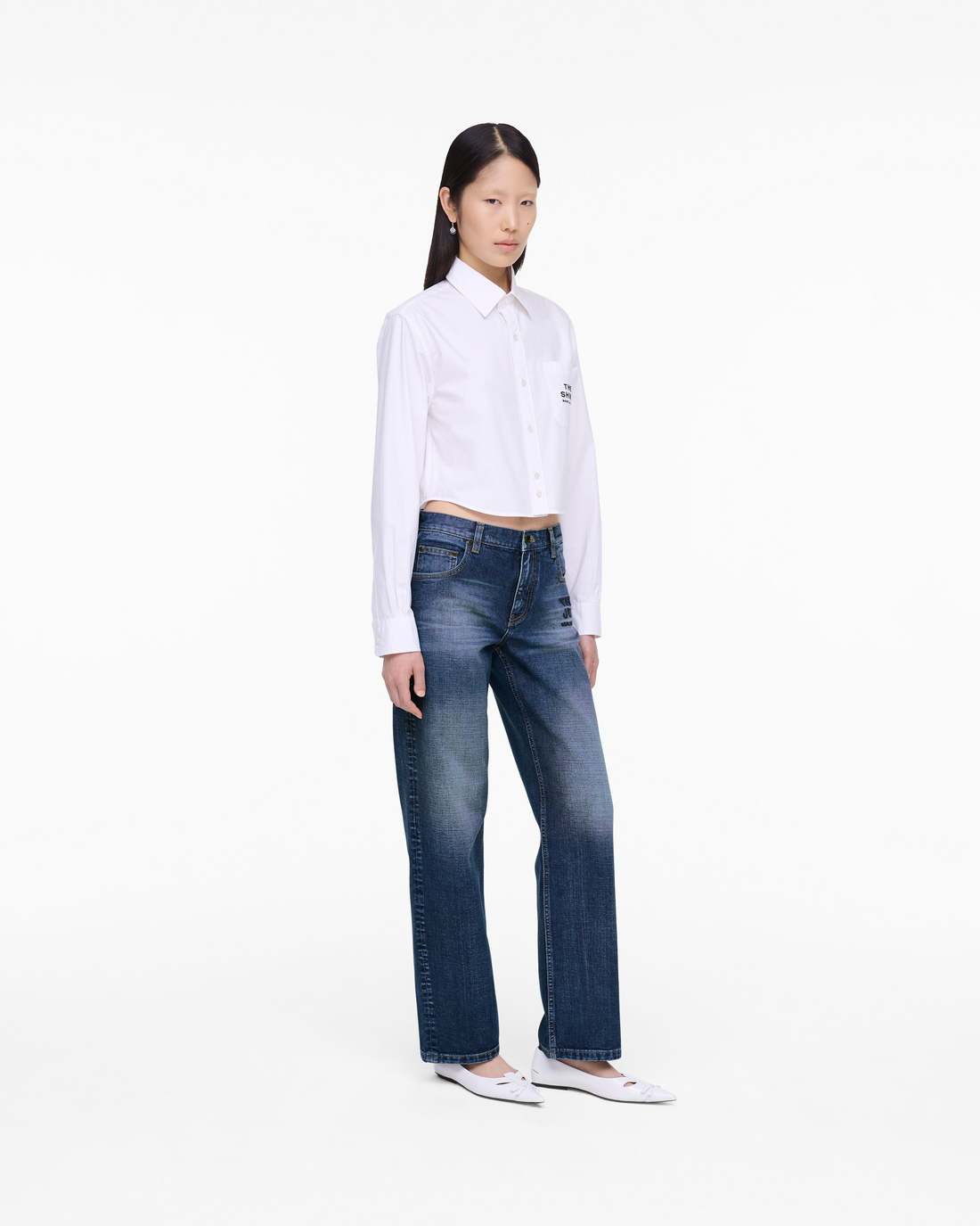 Marc Jacobs Discount - THE CROPPED FEMME SHIRT White