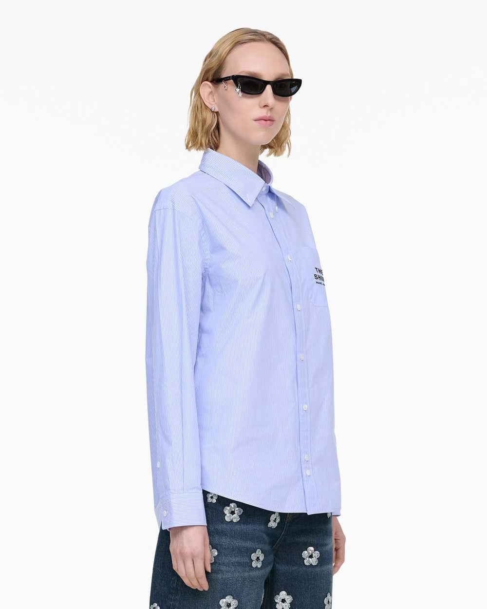 Marc Jacobs Outlet - THE STRIPED SHIRT Sky Blue