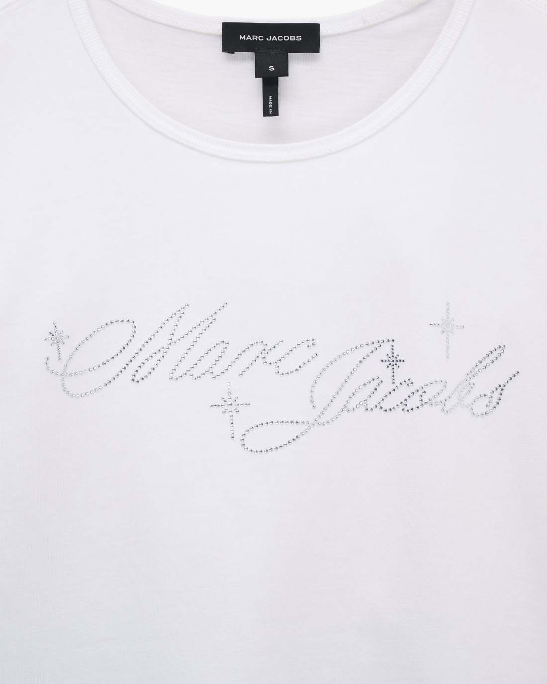 Marc Jacobs Sale - Charm Logo Shrunken Tee White
