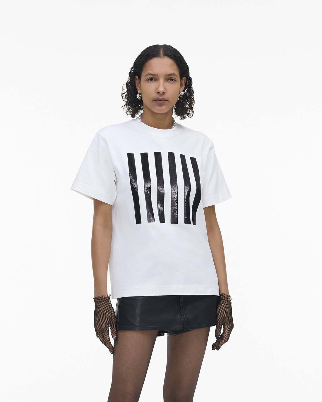 Marc Jacobs Discount - The Stripe Box Tee White