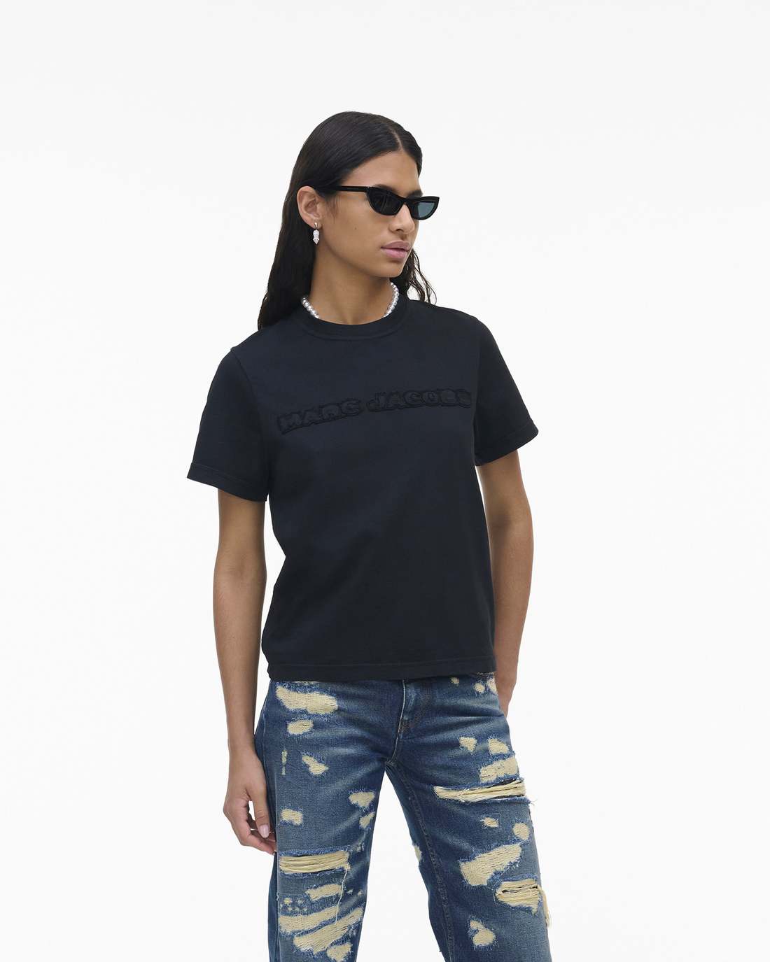 Marc Jacobs For Sale - The Logo Baby Tee Black