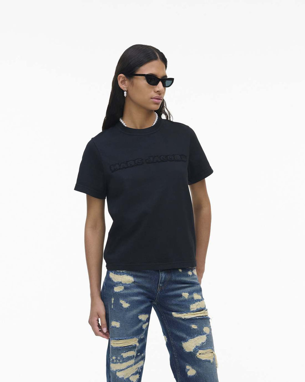Marc Jacobs For Sale - The Logo Baby Tee Black
