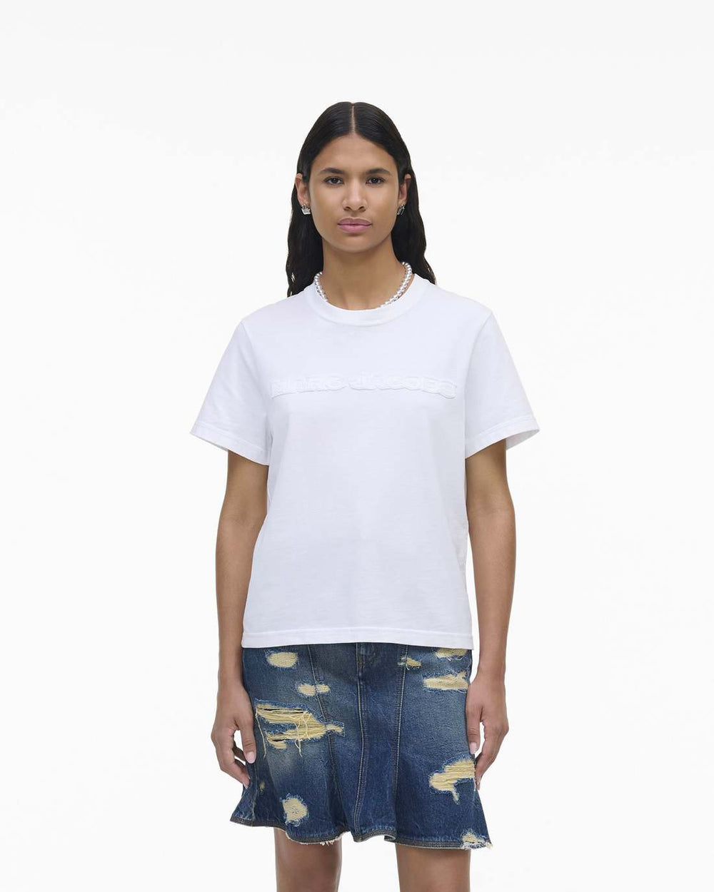 Marc Jacobs Outlet - The Logo Baby Tee White