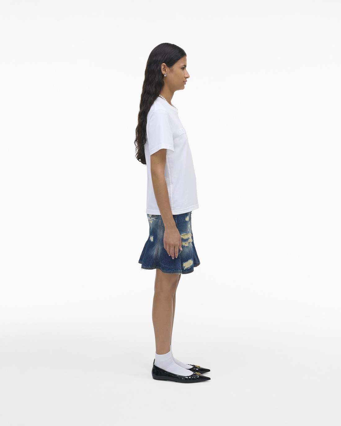 Marc Jacobs Outlet - The Logo Baby Tee White