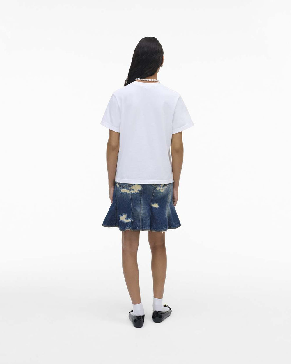 Marc Jacobs Outlet - The Logo Baby Tee White