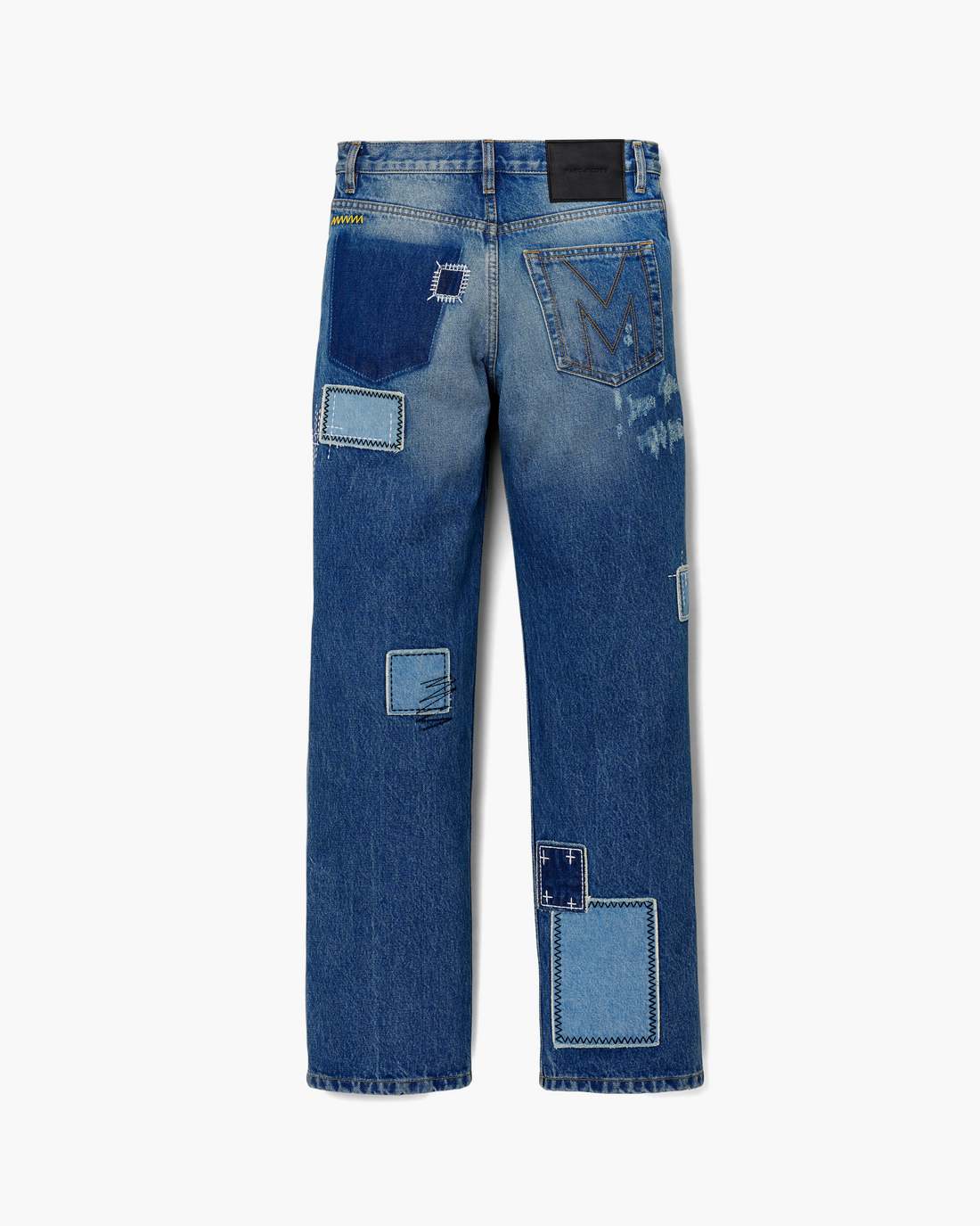 Marc Jacobs Sale - Patchwork Straight Jean Bright Indigo