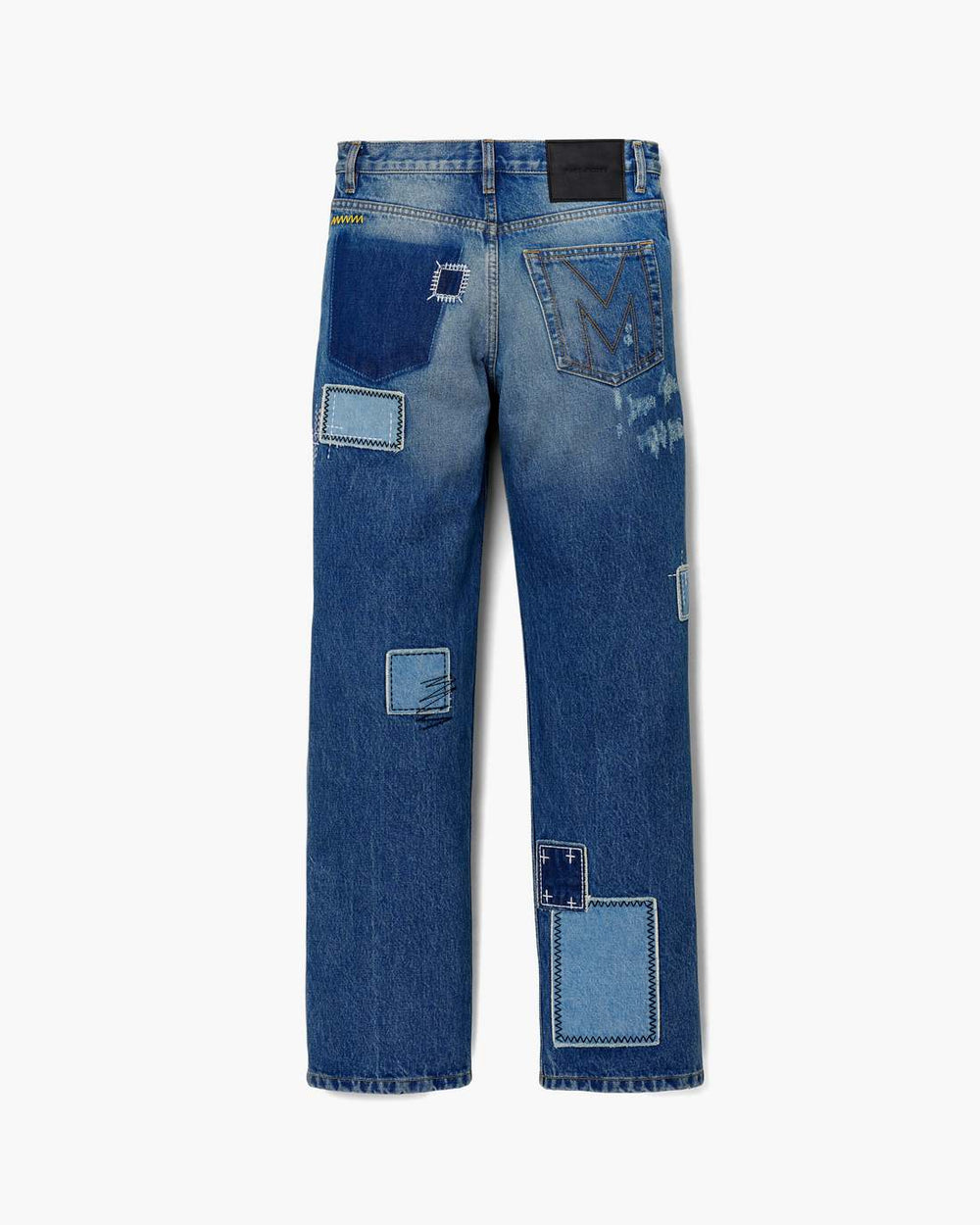 Marc Jacobs Sale - Patchwork Straight Jean Bright Indigo