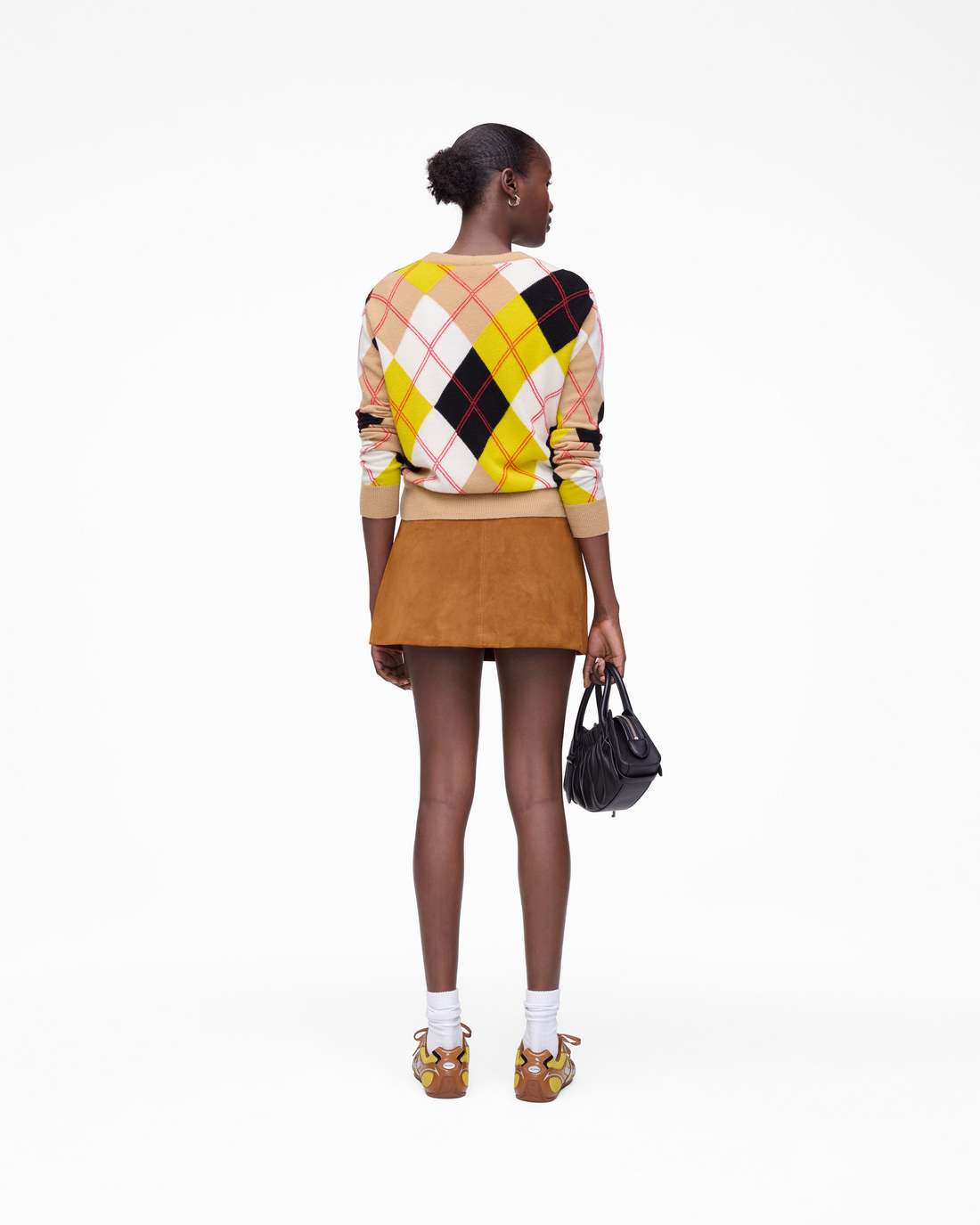 Marc Jacobs New - Suede Box Pleat Mini Skirt Copper