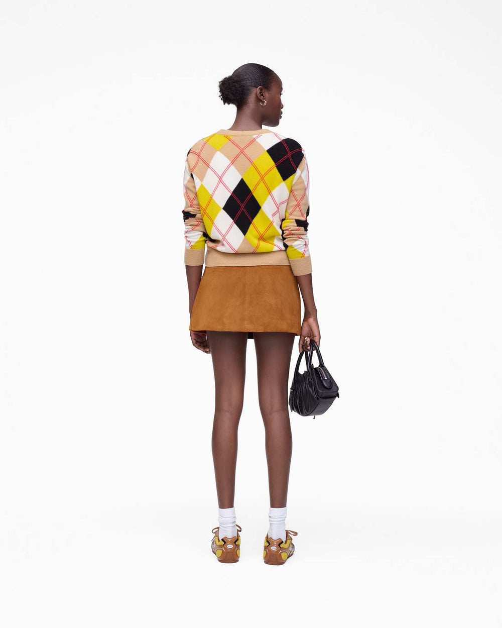 Marc Jacobs New - Suede Box Pleat Mini Skirt Copper