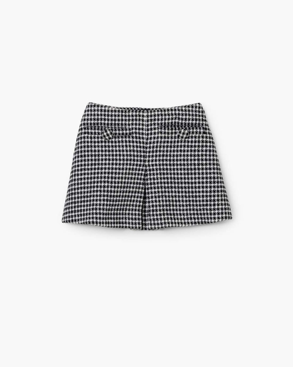 Marc Jacobs Online - Gingham Tweed Mini Skirt Black Multi