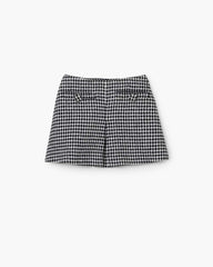 Marc Jacobs Online - Gingham Tweed Mini Skirt Black Multi