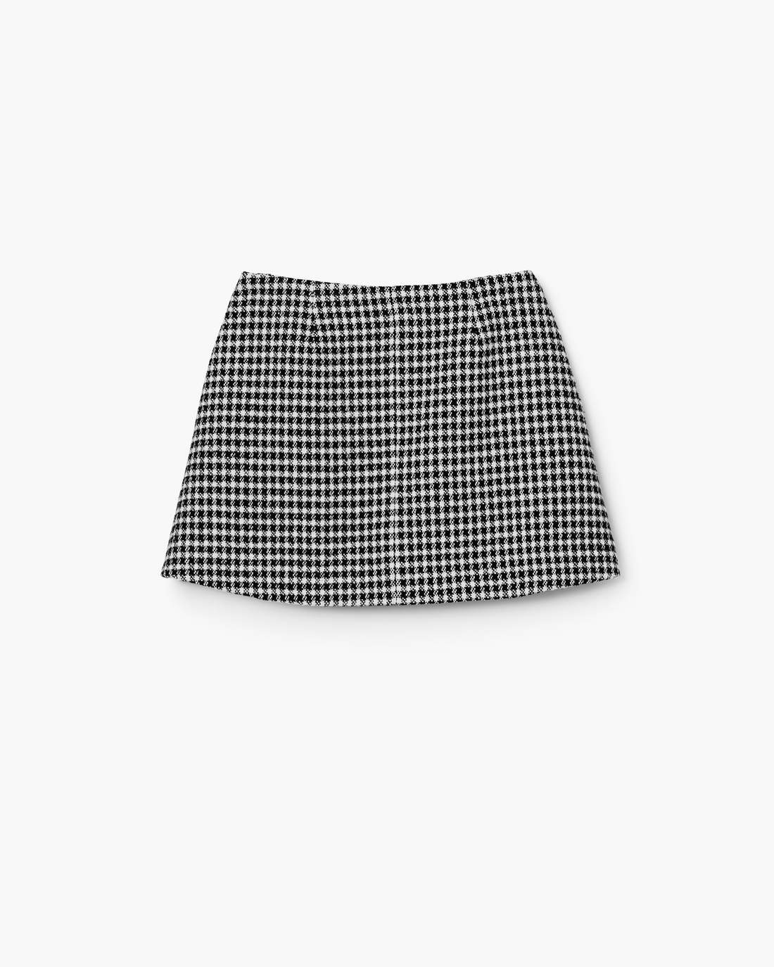 Marc Jacobs Online - Gingham Tweed Mini Skirt Black Multi