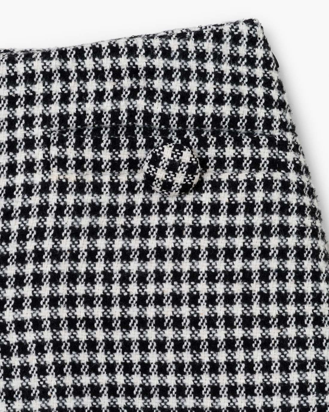 Marc Jacobs Online - Gingham Tweed Mini Skirt Black Multi