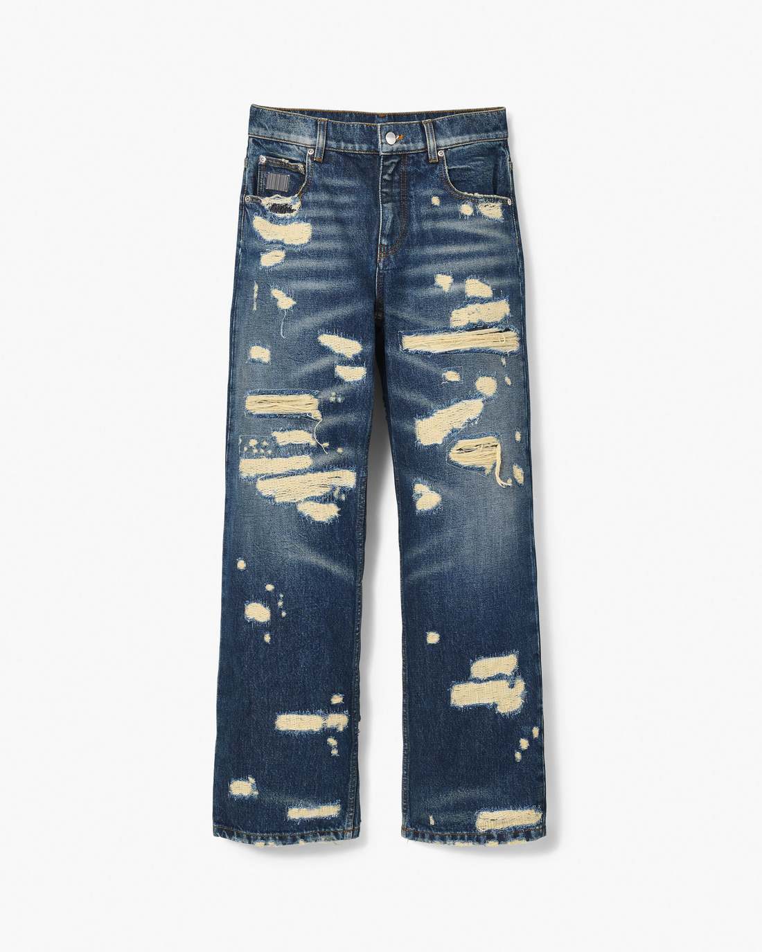 Marc Jacobs For Sale - The Rip And Repair Straight Jean Punk Indigo