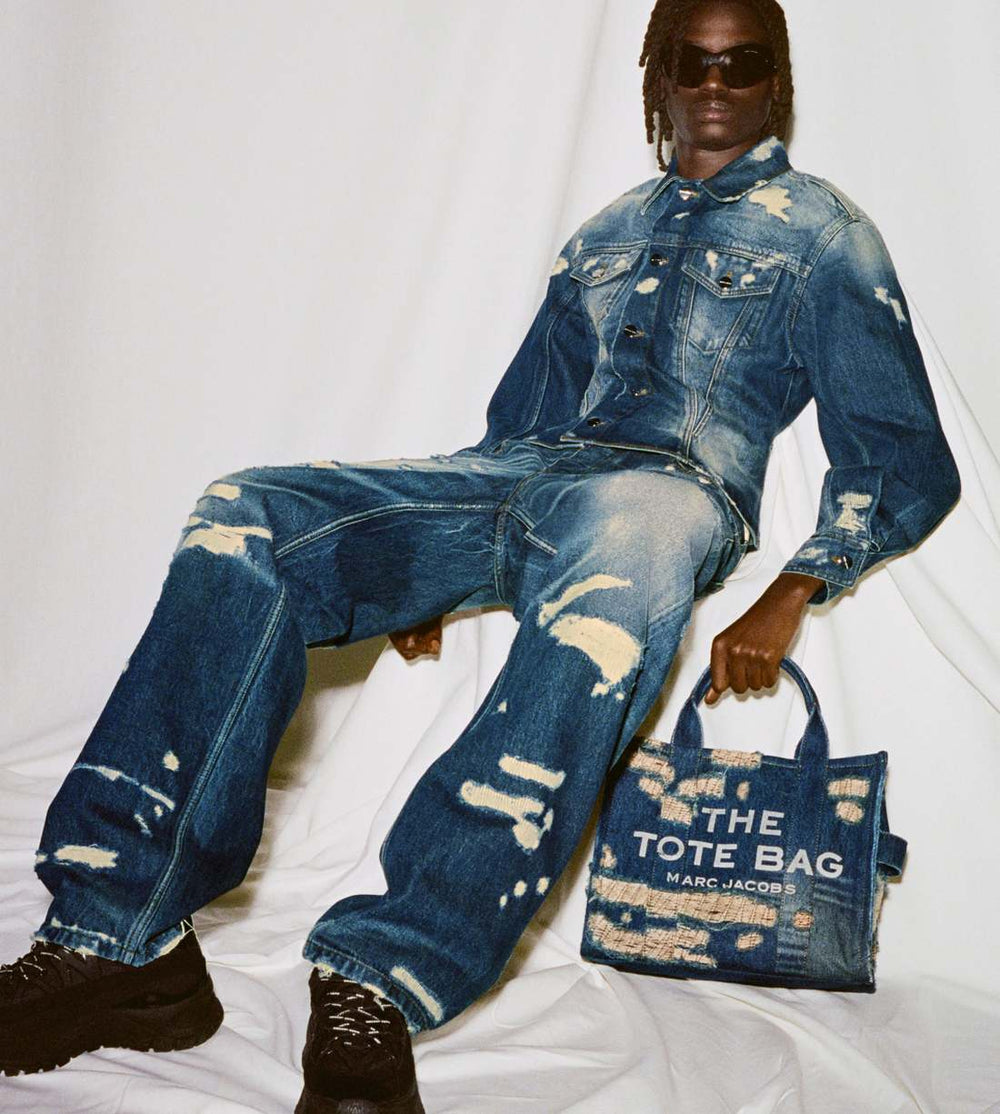 Marc Jacobs For Sale - The Rip And Repair Straight Jean Punk Indigo
