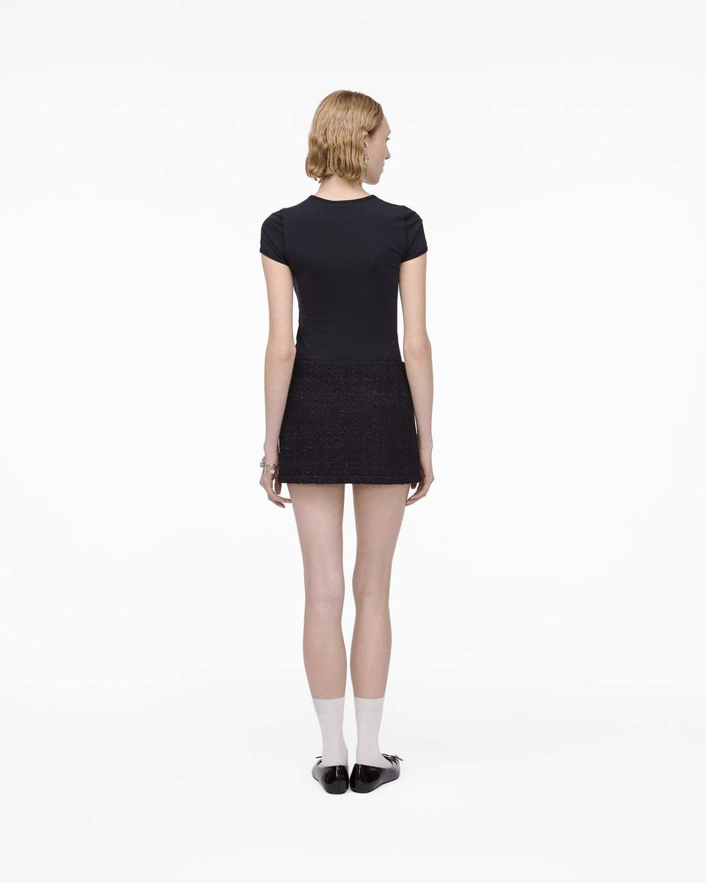 Marc Jacobs US - Tweed Mini Skirt Black