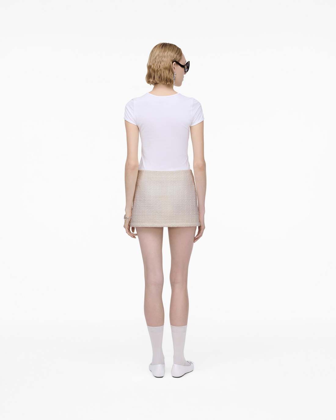 Marc Jacobs New - Tweed Mini Skirt Ivory