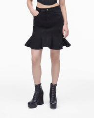 Marc Jacobs Sale - The Fluted Mini Skirt Black