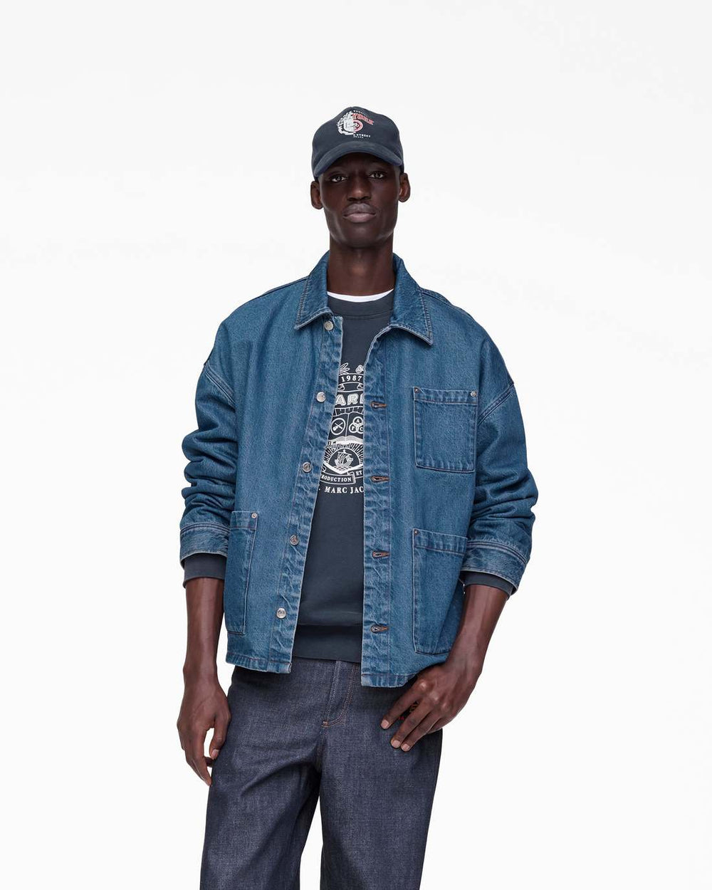 Marc Jacobs Outlet - The A.P.C. X Marc Jacobs Denim Unisex Jacket Washed Indigo