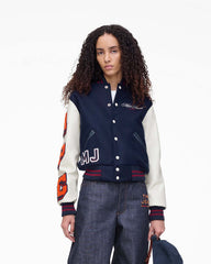 Marc Jacobs US - The A.P.C. X Marc Jacobs  Varsity Jacket Dark Navy/White